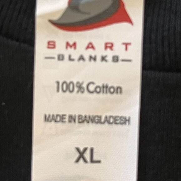 Smart Blanks Sweater Womens XL Plain Black Embroidered Long Sleeve Pullover - Picture 8 of 8